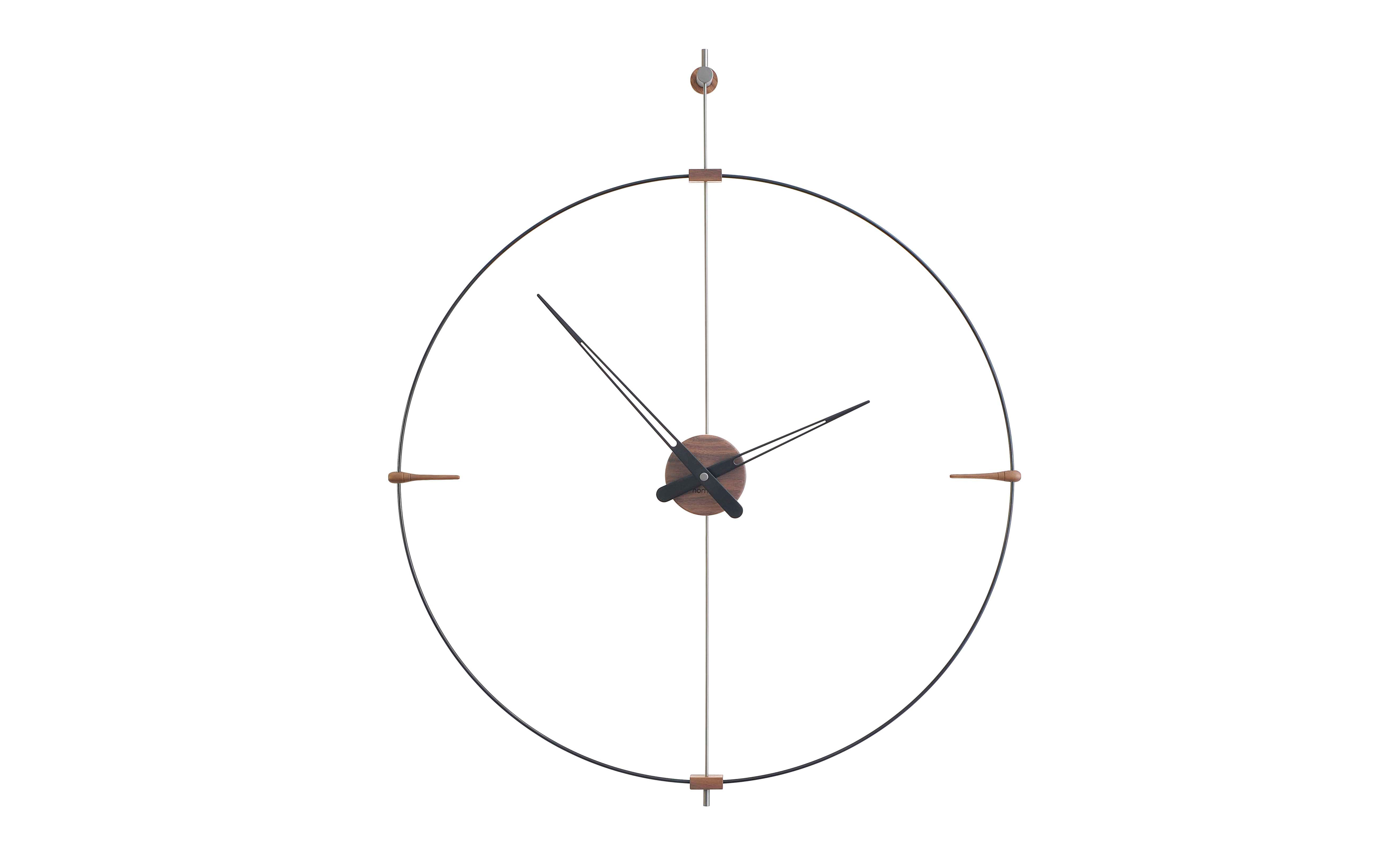 Wallnut Fiberglass Design Clock